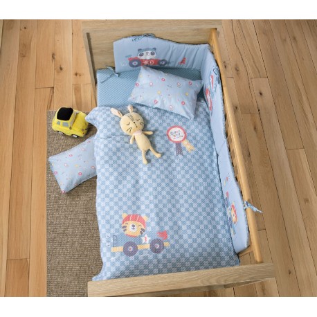 Κουβέρτα πικέ κούνιας Nef-Nef Homeware Super Boy 110x150 cm
