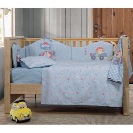 Σεντόνια κούνιας 3τμχ Nef-Nef Homeware Super Boy