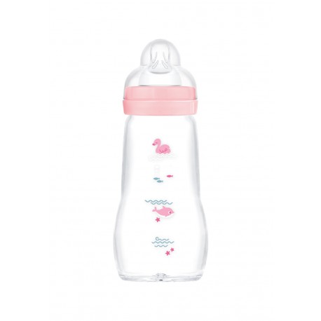 MAM Μπιμπερό γυάλινο Feel Good 260 ml (1τμχ)