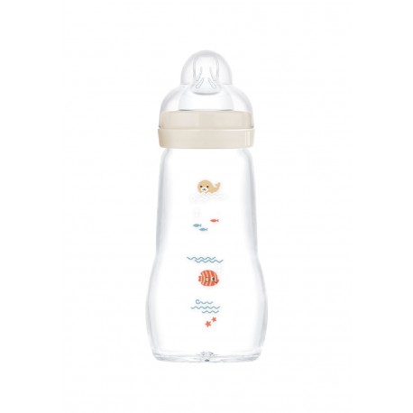 MAM Μπιμπερό γυάλινο Feel Good 260 ml (1τμχ)