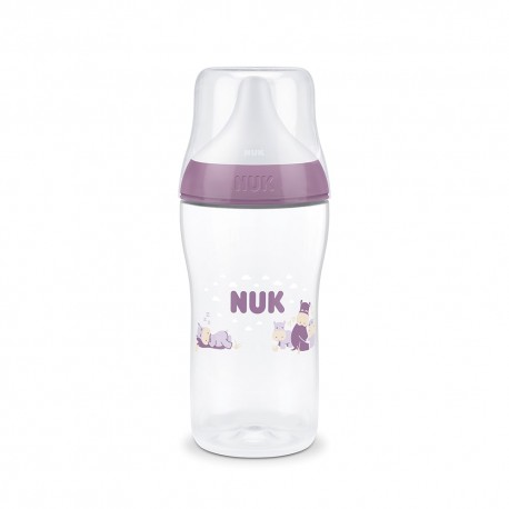 Μπιμπερό πλαστικό Nuk® Perfect Match με δείκτη ελέγχου θερμοκρασίας Hippo 260ml