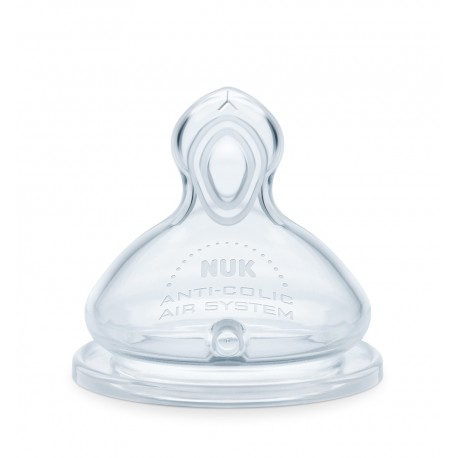 Θηλές σιλικόνης Nuk® First Choice Flow Control (6m+) σετ των 2