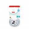 Πιπίλα Nuk® Perfect Match Air Disney Mickey Mouse Grey μέγεθος 1 (0-6m) με θήκη