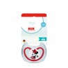 Πιπίλα Nuk® Perfect Match Air Disney Minnie Mouse Red μέγεθος 1 (0-6m) με θήκη