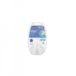 Chicco θηλές Physio Perfect 5 γρήγορης ροής 4Μ+ σετ των 2