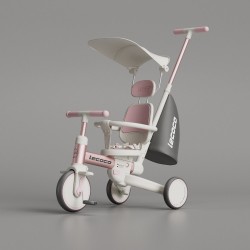 Τρίκυκλο ποδήλατο Lecoco® Walker S3max με δακτύλιο ασφαλείας Ροζ