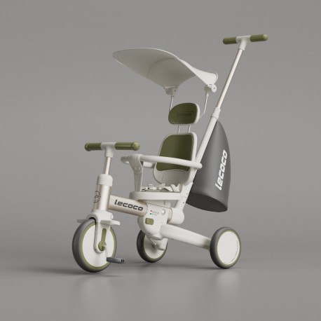 Τρίκυκλο ποδήλατο Lecoco® Walker S3max με δακτύλιο ασφαλείας Πράσινο
