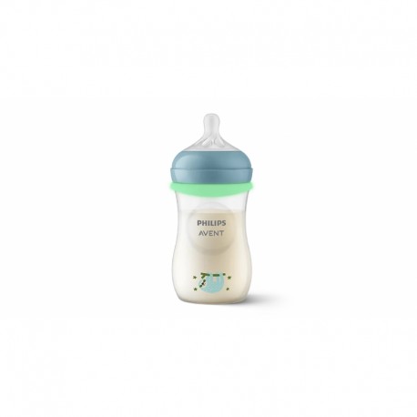 Μπιμπερό νύχτας Philips Avent Natural Response Nighttime 3-6m (1τμχ) SCY903/81