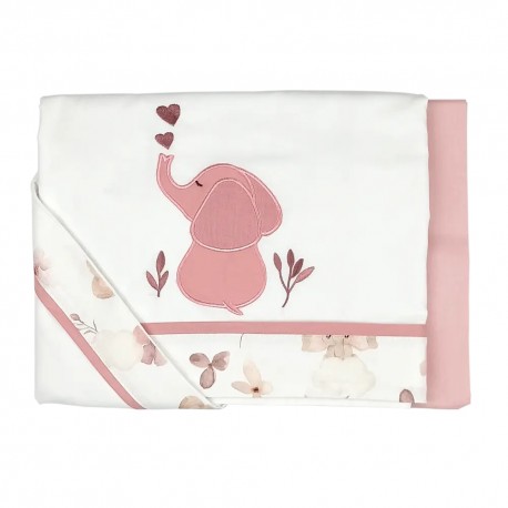 Σετ σεντόνια κούνιας Baby Star Elephant 110x150 cm