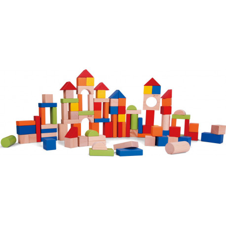 Ξύλινα τουβλάκια  Classic world™ Blocks 100 τεμάχια
