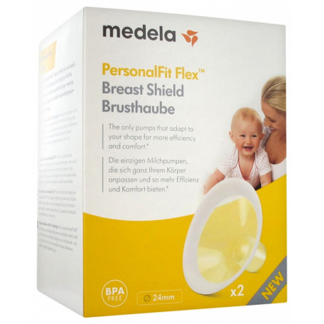 Medela χοάνες θηλάστρου PersonalFit Flex™ 24 mm, σετ των 2