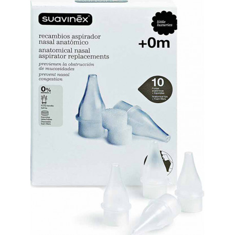 Suavinex ανταλλακτικά ρινικού αποφρακτήρα, 10 τεμάχια