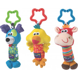 Κουδουνίστρες οδοντοφυΐας Playgro™ Tinkle Trio σετ των 3