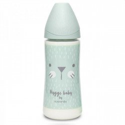 Suavinex μπιμπερό Hygge Baby Mint Whiskers με θηλή Round φαγητού 360 ml 4M+