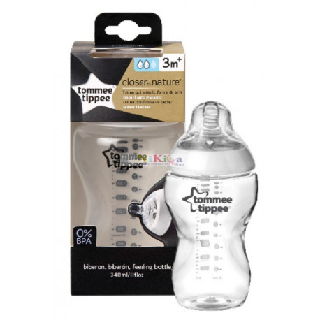 Tommee tippee μπιμπερό Closer to nature μέτριας ροής 340 ml 3M+