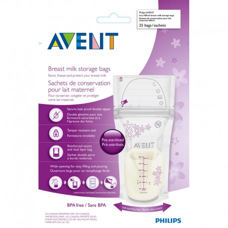 Philips-Avent σακουλάκια αποθήκευσης μητρικού γάλακτος (SCF603-25)