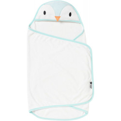 Πετσέτα με κουκούλα Τommee tippee Percy the Penguin Swaddle Dry 0-6 μηνών