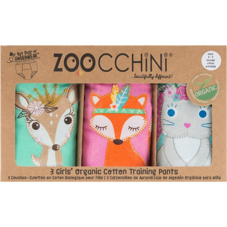 ZOOCCHiNi™ σετ εκπαιδευτικά βρακάκια Woodland Princess 2-3 ετών
