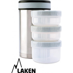 LAKEN σετ θερμός Inox 1500 ml και δοχεία φαγητού