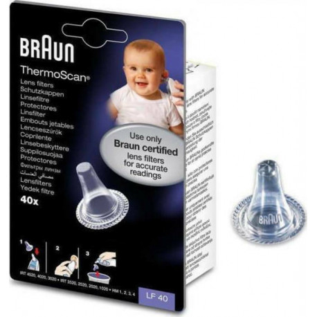 BRAUN ανταλλακτικά φίλτρα θερμόμετρου αυτιού LF40